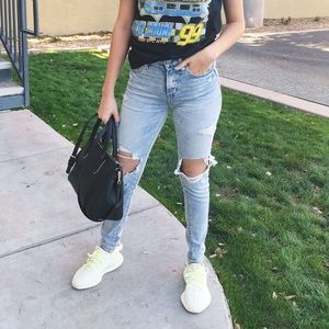 AE distressed jegging